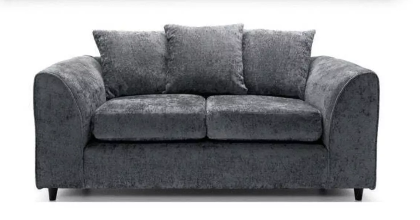 Kensington Chenille Fabric Sofa / Grey / 3+2 Seaters