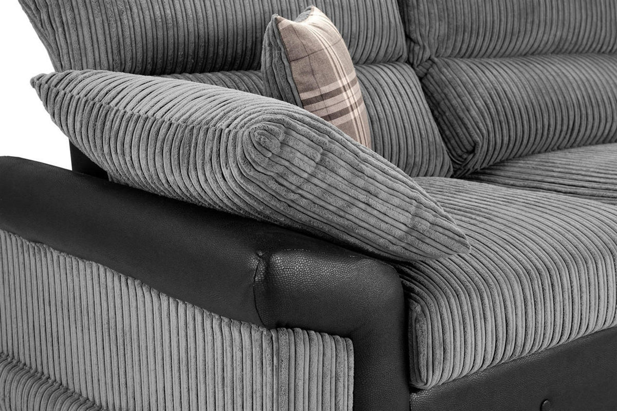 Logan Jumbo Cord High Back 2 Seater Sofa
