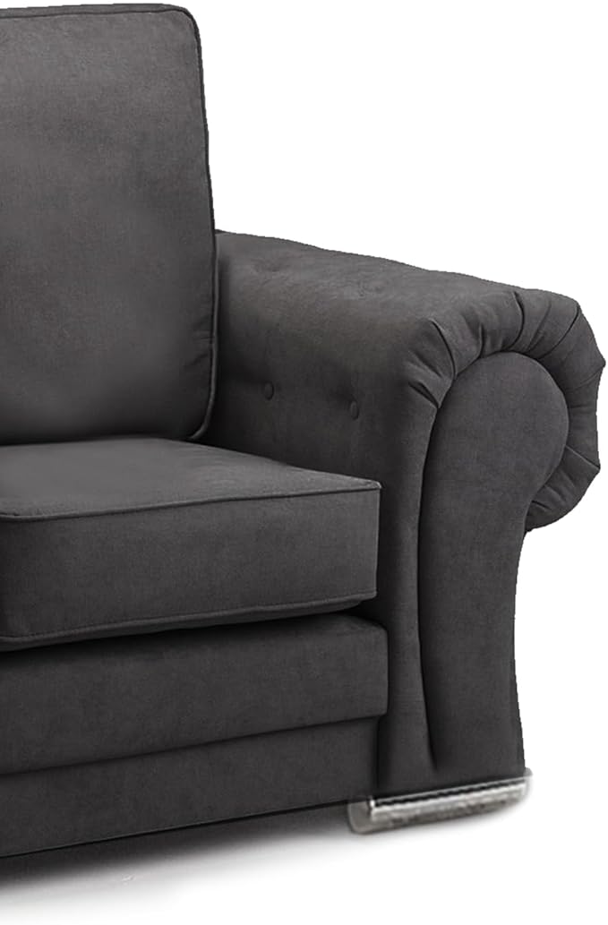 Chingford Full Back 1c2 Corner Sofa Black