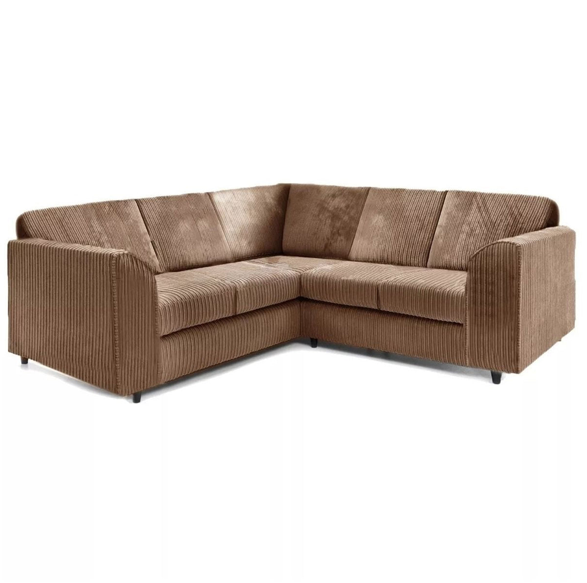 Hannah Jumbo Cord Full Back 2c2 Corner Sofa Coffee