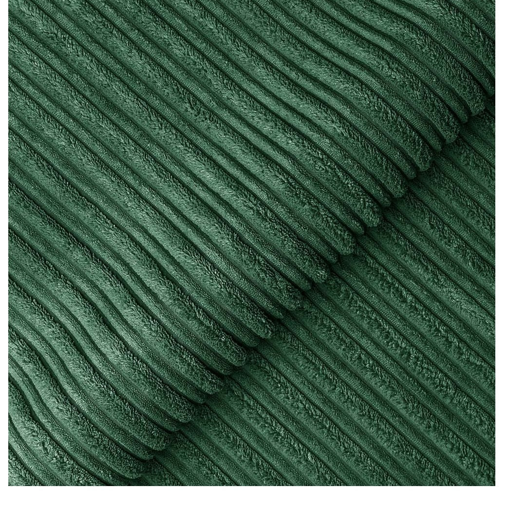 Hannah Jumbo Cord Scatter Back 2c2 Corner Sofa Green