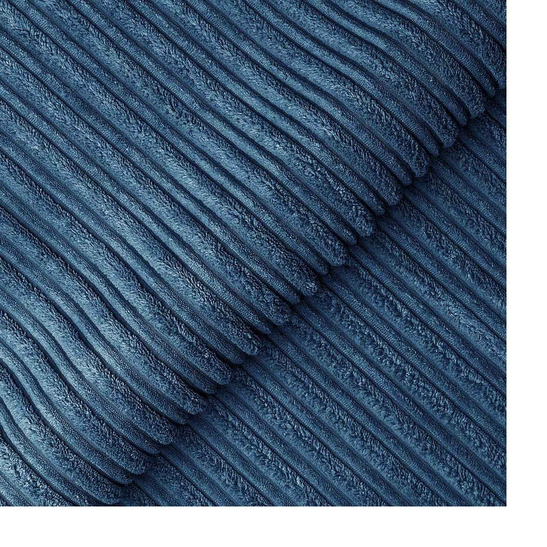 Hannah Jumbo Cord Full Back 2c2 Corner Sofa Marine Blue