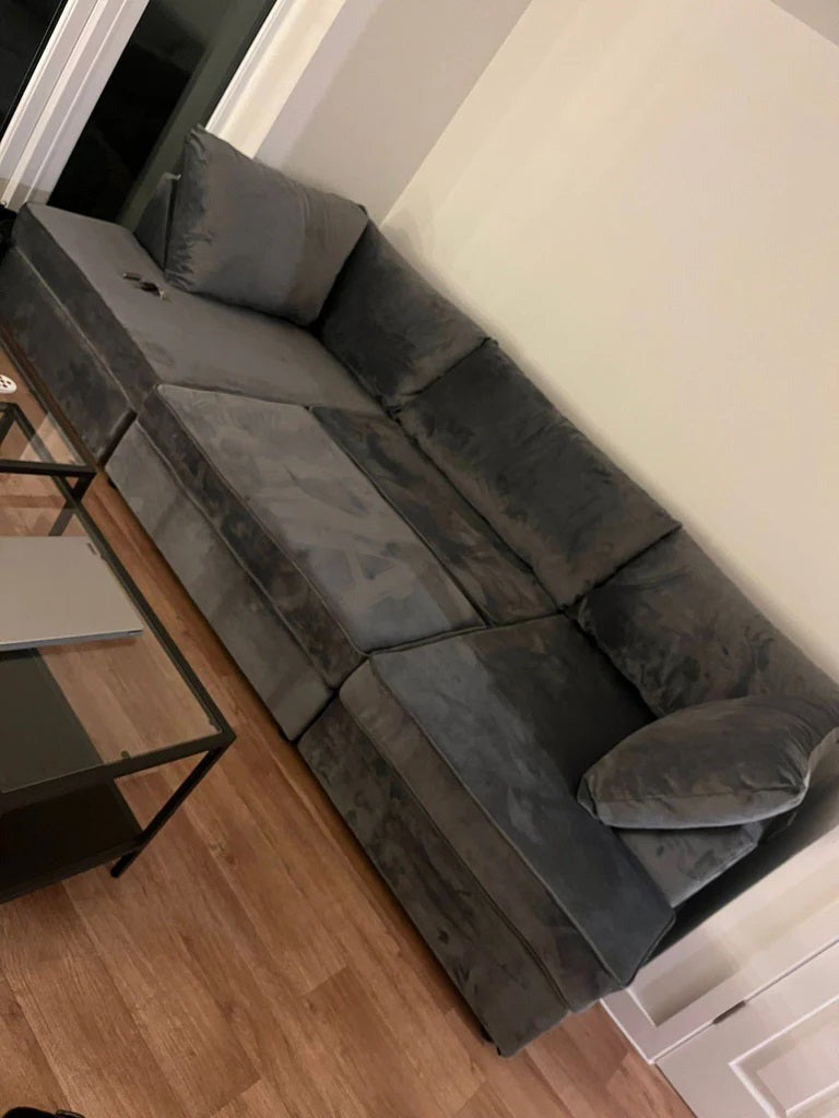 Cinema U Shape in Soft Plush Corner sofa