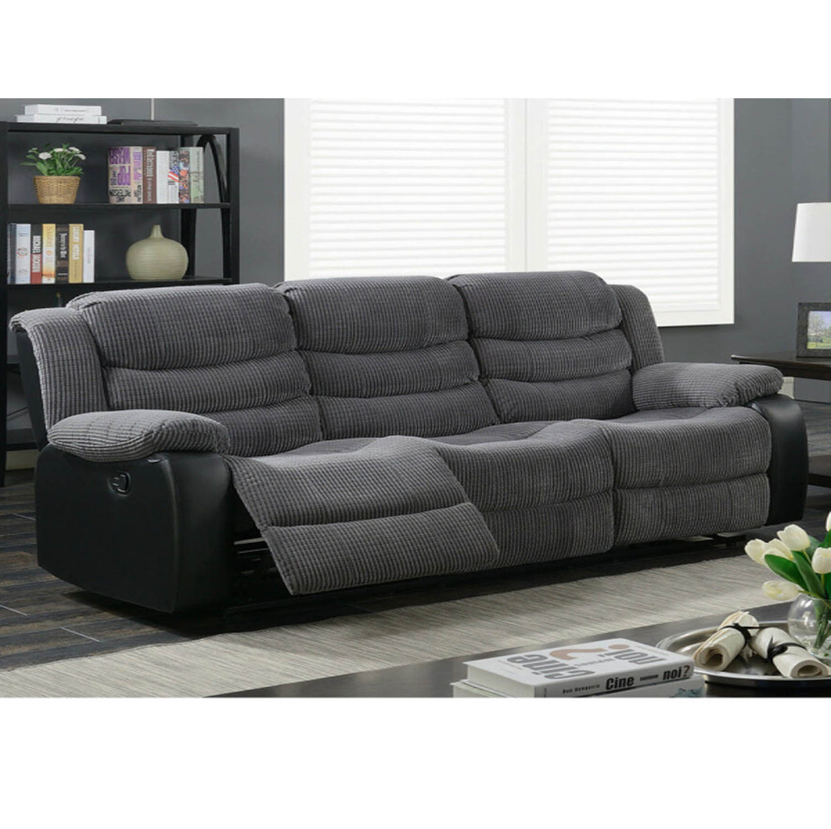 Rio Jumbo Cord Fabric Recliner 3seater and 2seater sofa set