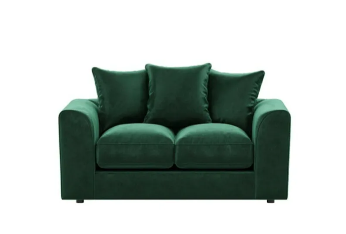 Plush Velvet 3+2 Suite Set | Emerald Green