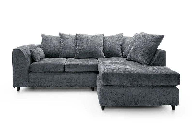 Kensington Chenille Fabric Sofa Grey / Left Hand / Right Hand / XL Left / XL Right /