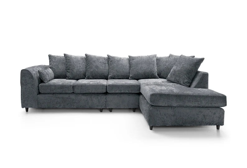 Kensington Chenille Fabric Sofa Grey / Left Hand / Right Hand / XL Left / XL Right /