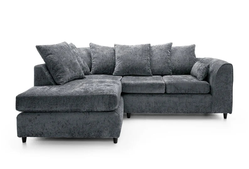 Kensington Chenille Fabric Sofa Grey / Left Hand / Right Hand / XL Left / XL Right /