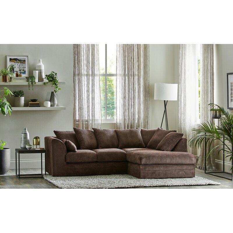 Hannah Jumbo Cord Corner Sofa | Corner Sofa UK