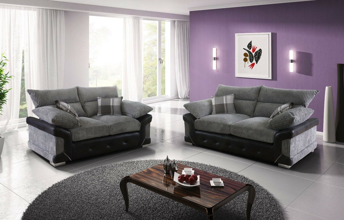Logan Jumbo Cord High Back 3+2 Suite