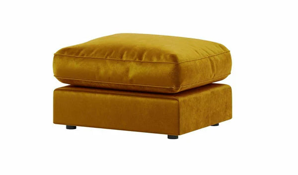 Plush Velvet Mustard Suite Set | 3+2