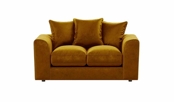 Plush Velvet Mustard Suite Set | 3+2