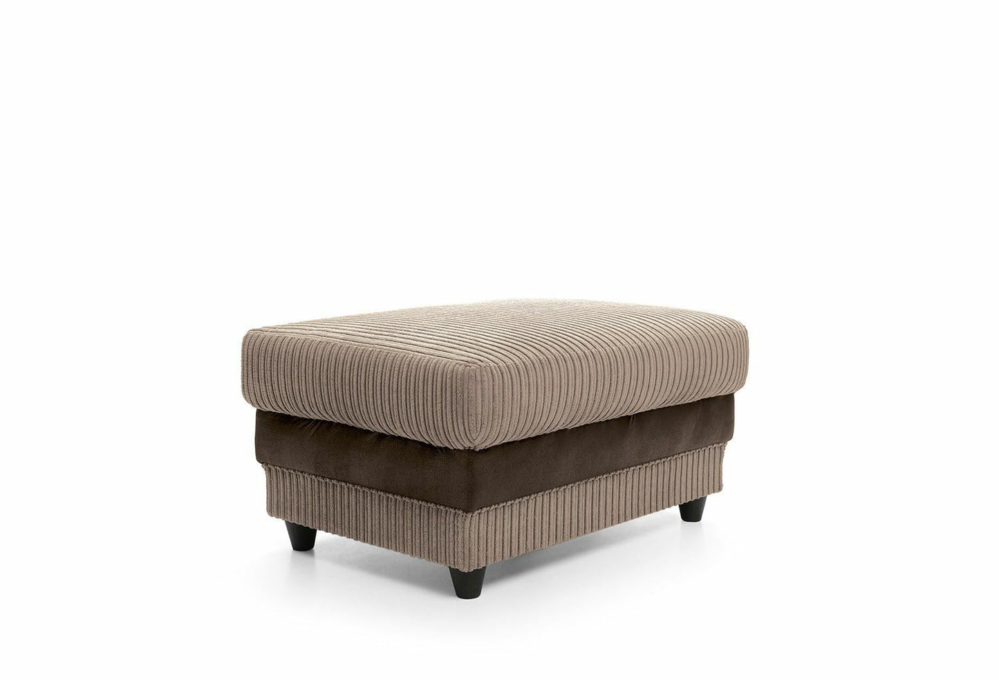 dino Sofa Jumbo Cord Suite Set Footstool 3 2 Corner Black & Grey Brown & Beige