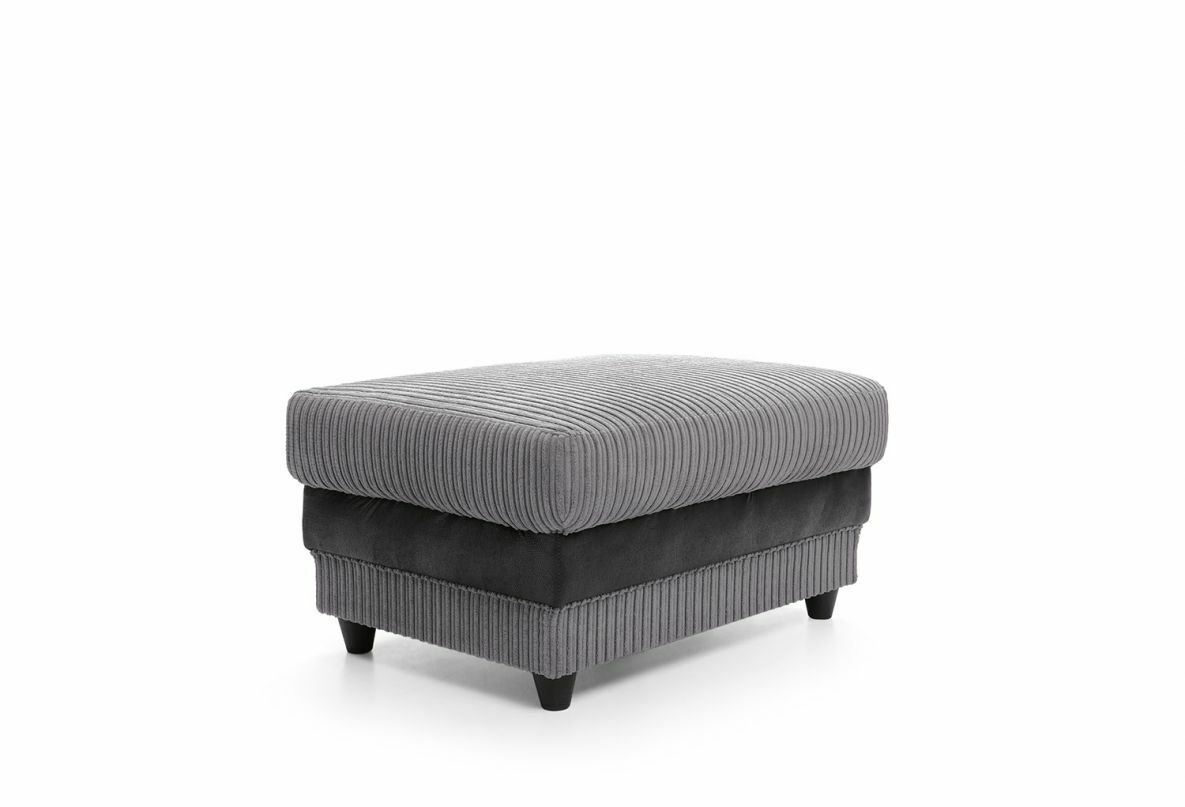dino Sofa Jumbo Cord Suite Set Footstool 3 2 Corner Black & Grey Brown & Beige
