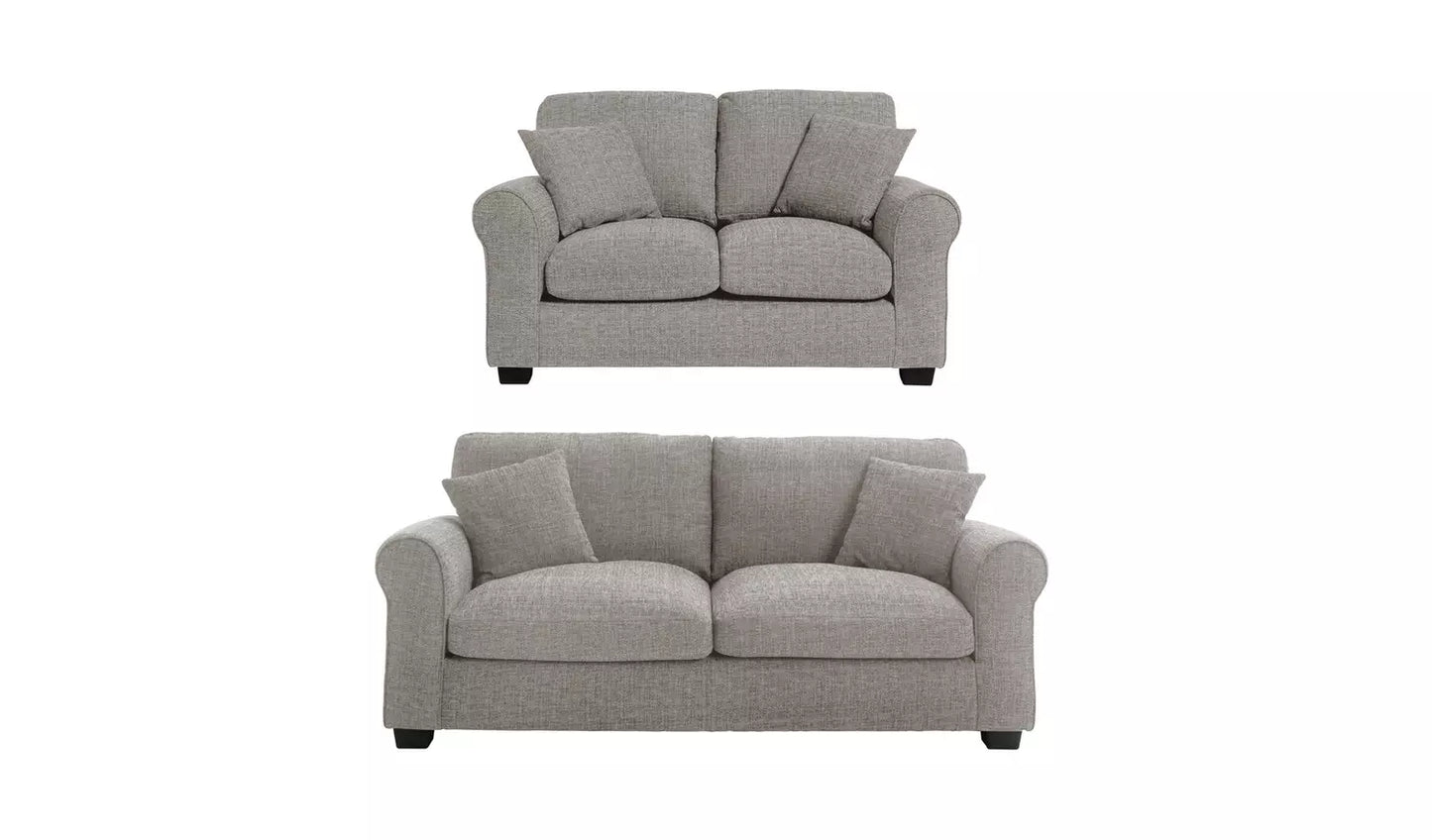 Lisbon Fabric 2 Seater & 3 Seater Sofa