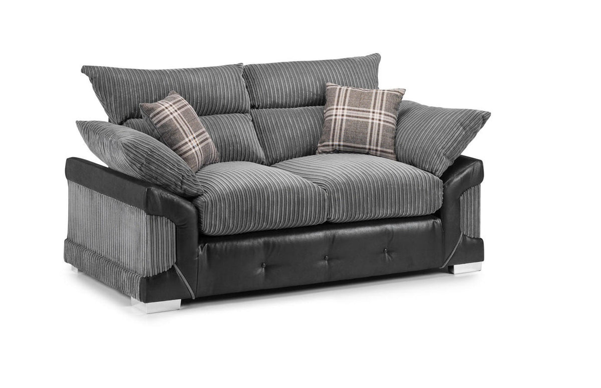 Logan Jumbo Cord High Back 2 Seater Sofa