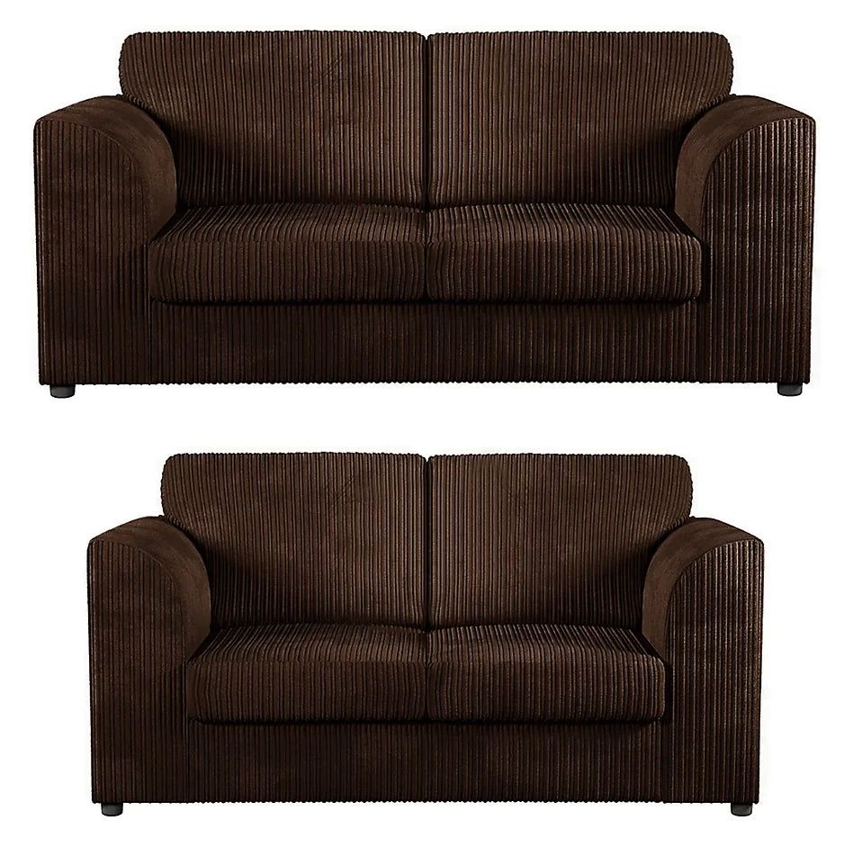 DYLAN Jumbo Cord 3+2 Seater Sofa Set (Full Back)