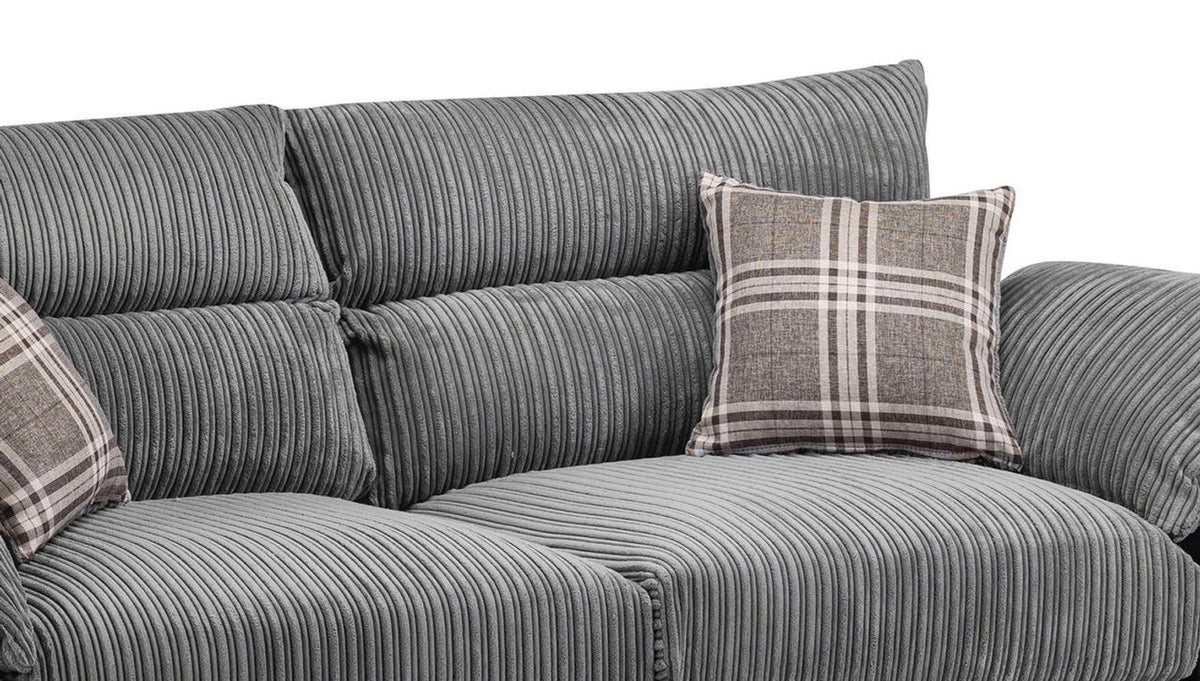Logan Jumbo Cord High Back 2 Seater Sofa