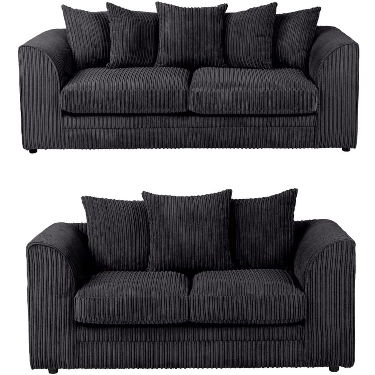 Hannah Jumbo Cord Scatter Back 3+2 Seater Sofa Suite Set