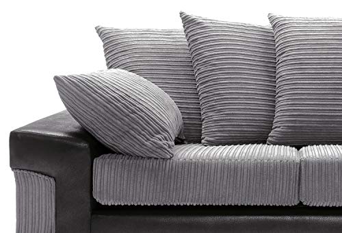Dino 2 Seater Sofa in Black & Grey