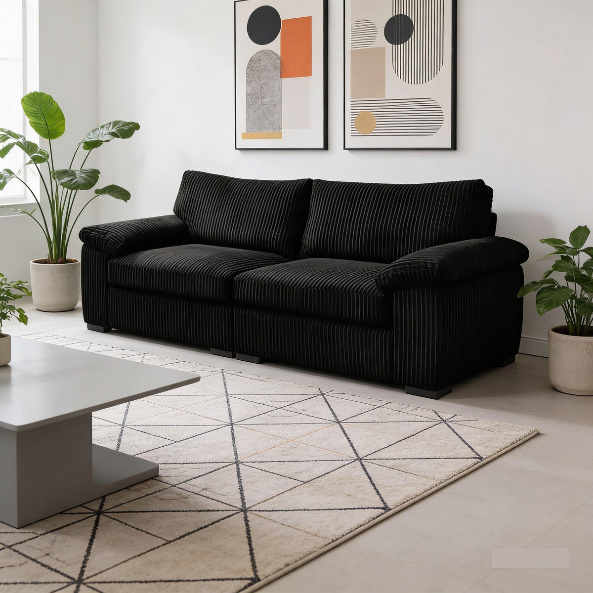 Amalfi Jumbo Cord 4 seater Sofa