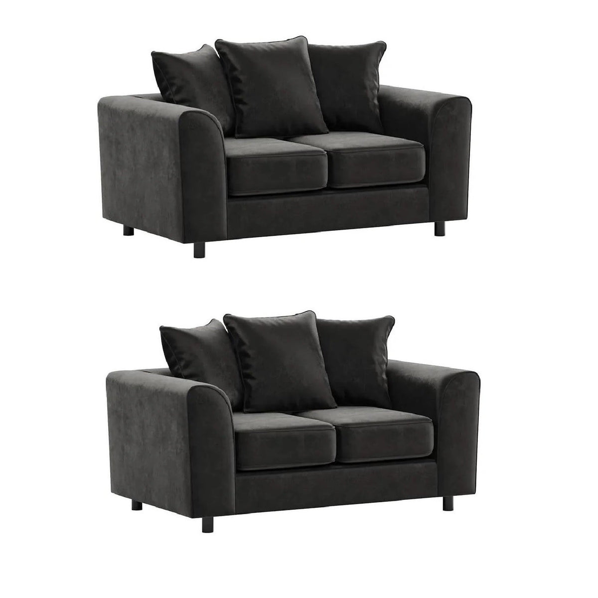 Arizona Plush Velvet 3+2 Seater Sofa Set, 2+2 Seater Sofa, 3+3 Seater Seater