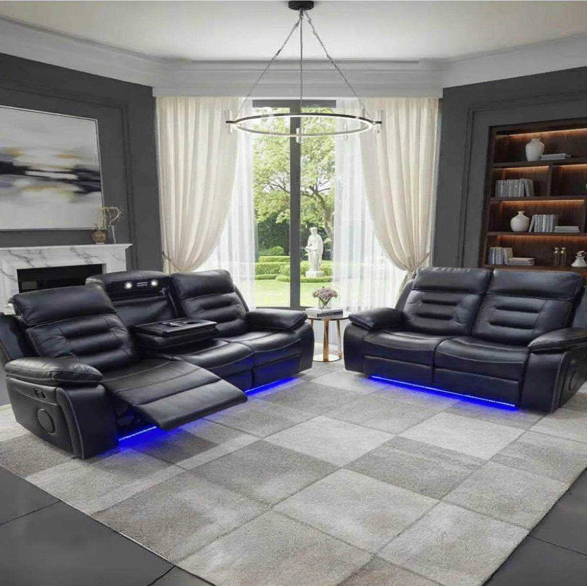 Balian Hafsa Electric recliner 3 and 2 Seater Sofa