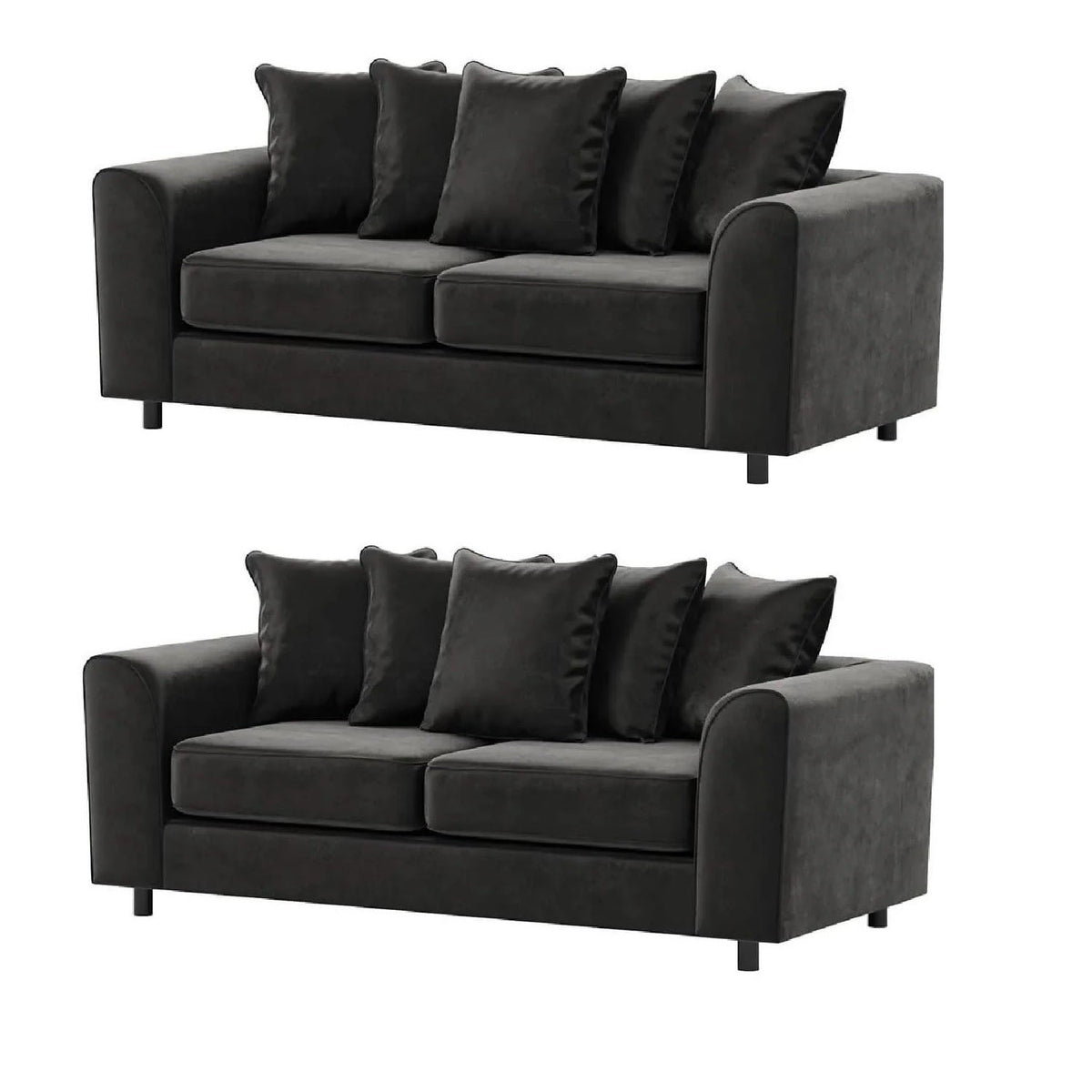 Arizona Plush Velvet 3+2 Seater Sofa Set, 2+2 Seater Sofa, 3+3 Seater Seater