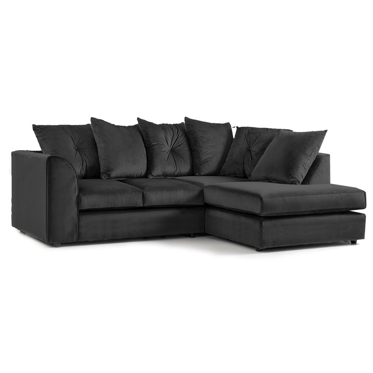 Arizona Plush Velvet 4 Seater Corner Sofa