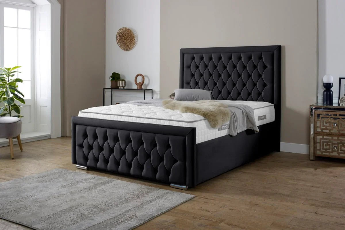 Snugg Upholstered Plush Velvet Bed
