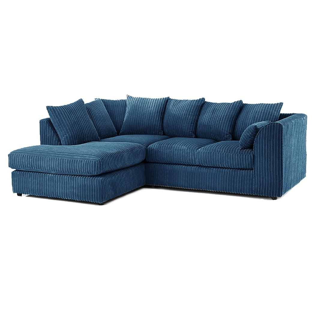 Hannah Jumbo Cord Scatter Back 4 Seater Corner Sofa