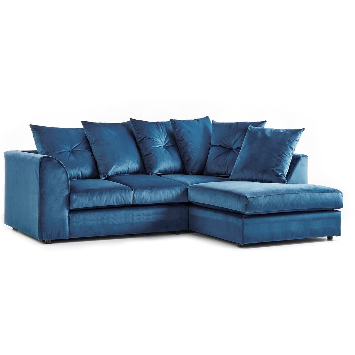 Arizona Plush Velvet 4 Seater Corner Sofa