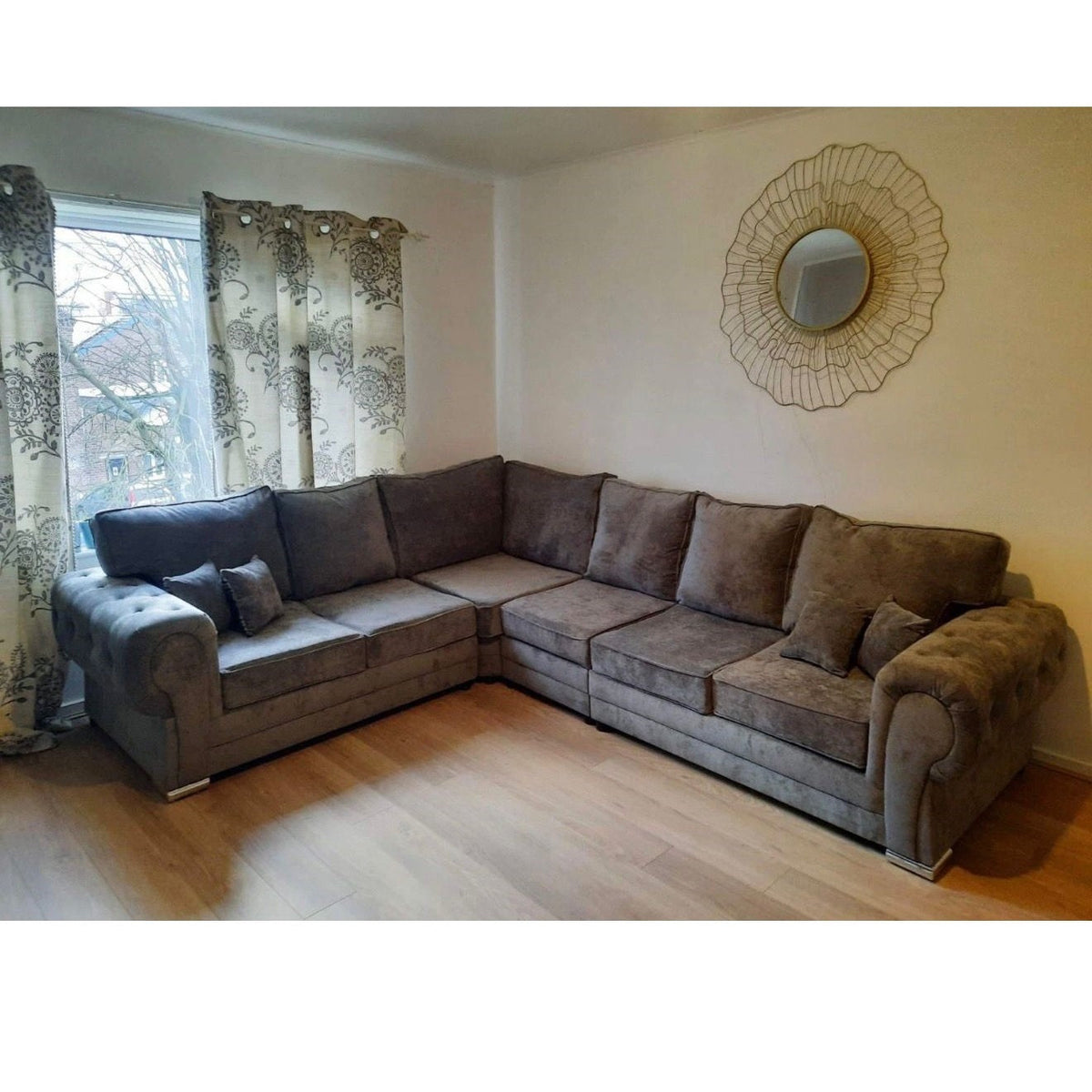 Chingford Full Back L Shaped 6 Seater Corner Sofa