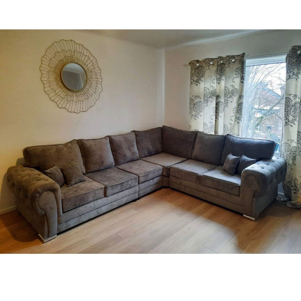 Chingford Full Back L Shaped 6 Seater Corner Sofa