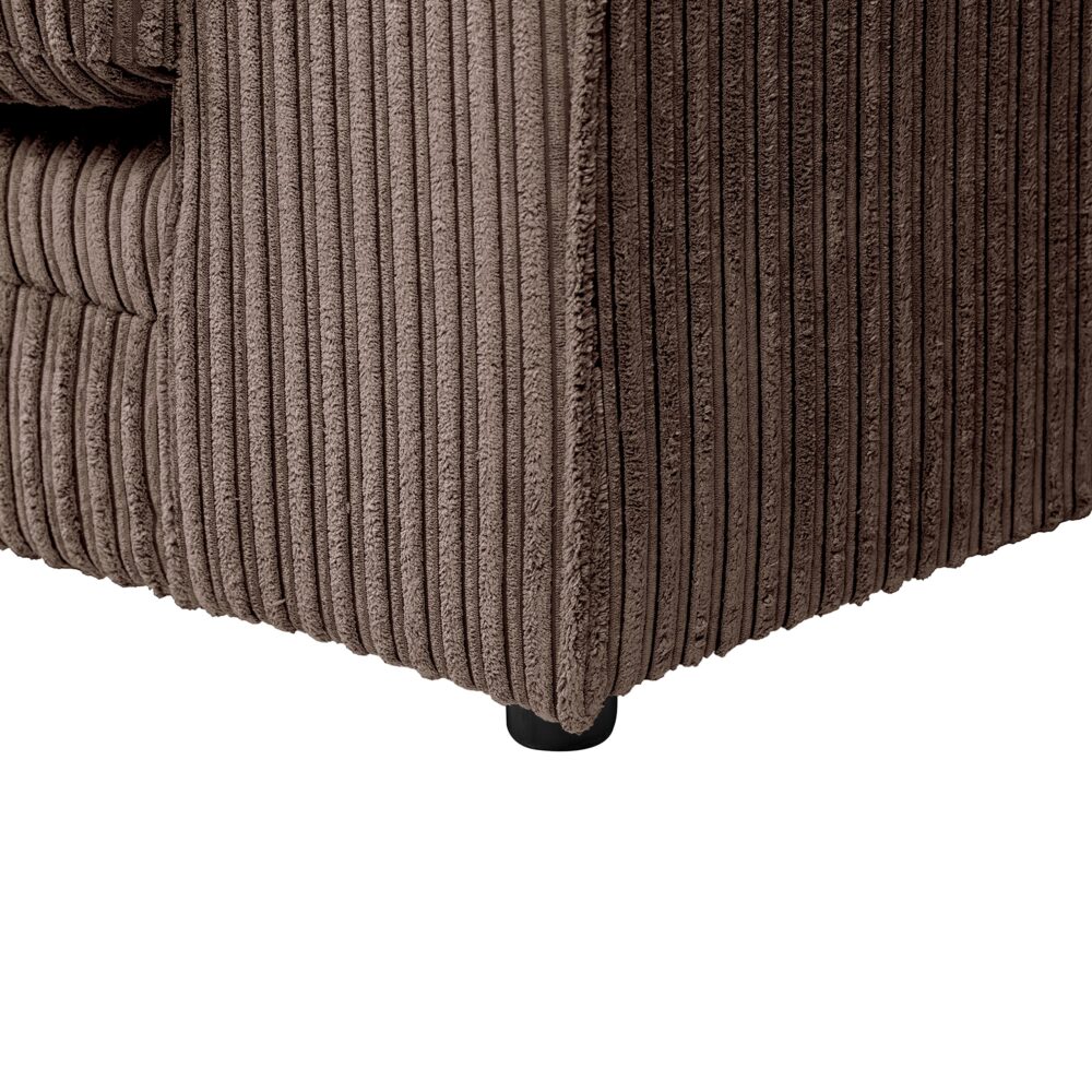 Hannah Jumbo Cord Scatter Back 2 Seater Sofa Chocolate