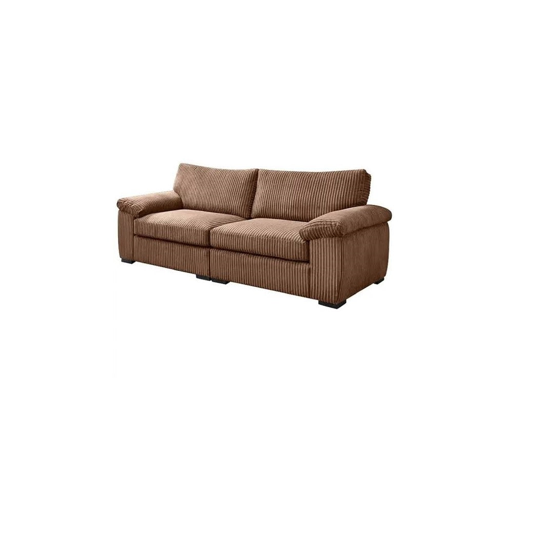 Amalfi Jumbo Cord 4 seater Sofa Coffee
