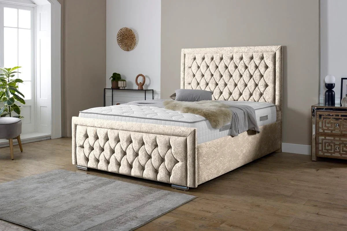Snugg Upholstered Plush Velvet Bed