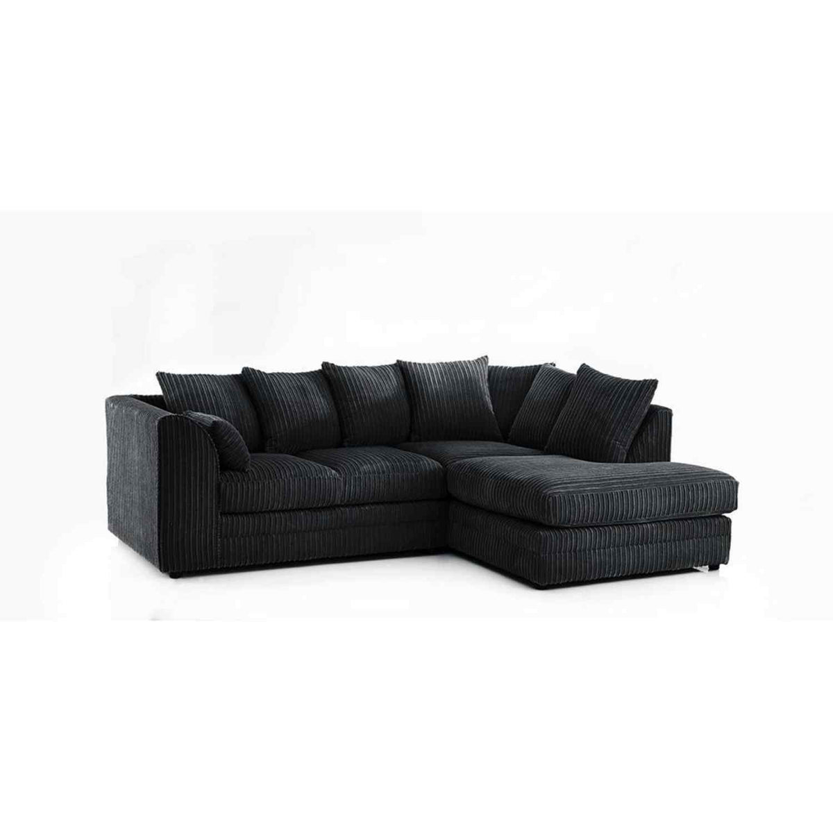 Hannah Jumbo Cord Scatter Back 4 Seater Corner Sofa