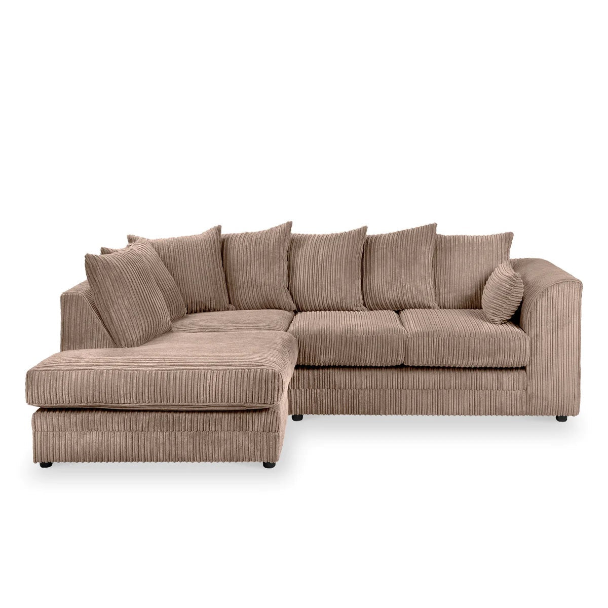 Hannah Jumbo Cord Scatter Back 4 Seater Corner Sofa