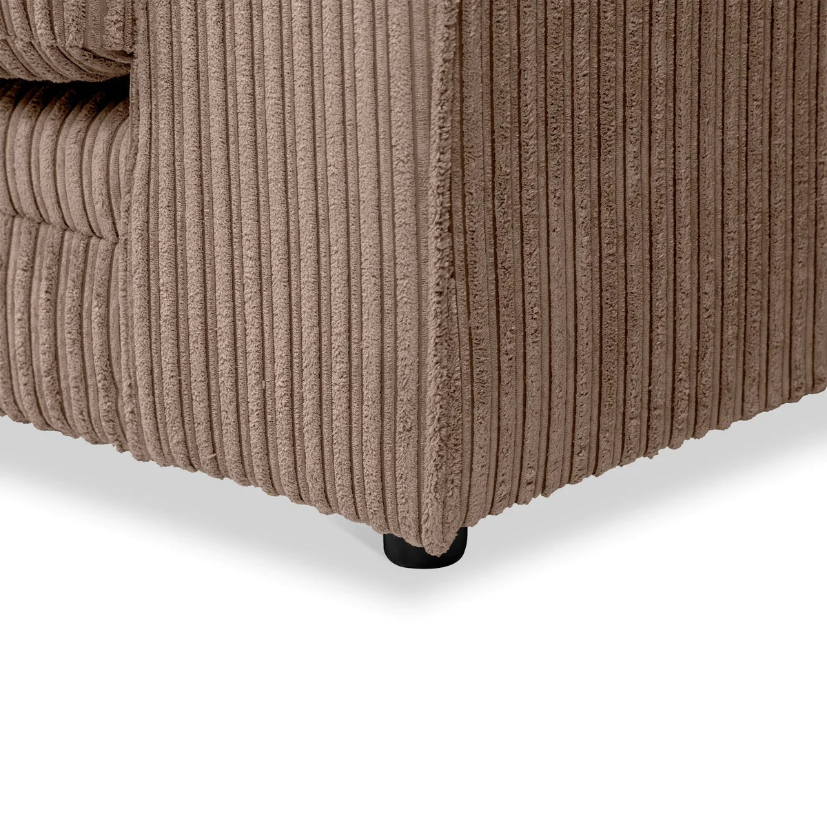 Hannah Jumbo Cord Scatter Back 4 Seater Left Hand Facing Corner Sofa Coffee