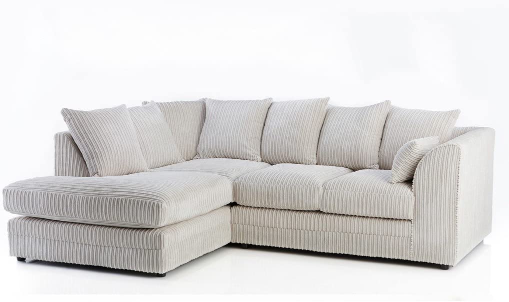 Hannah Jumbo Cord Scatter Back 4 Seater Corner Sofa