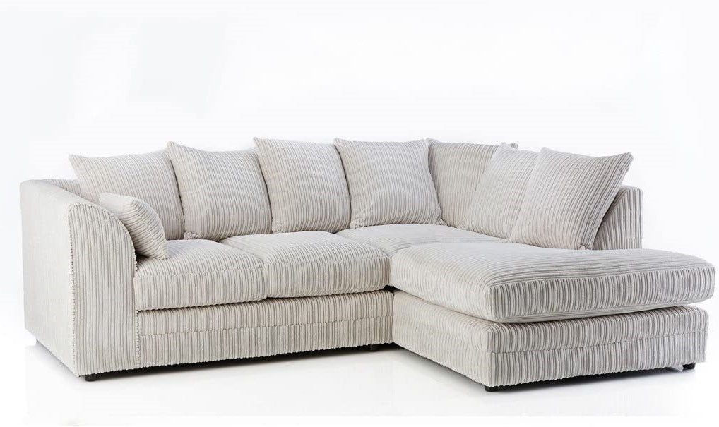 Hannah Jumbo Cord Scatter Back 4 Seater Corner Sofa
