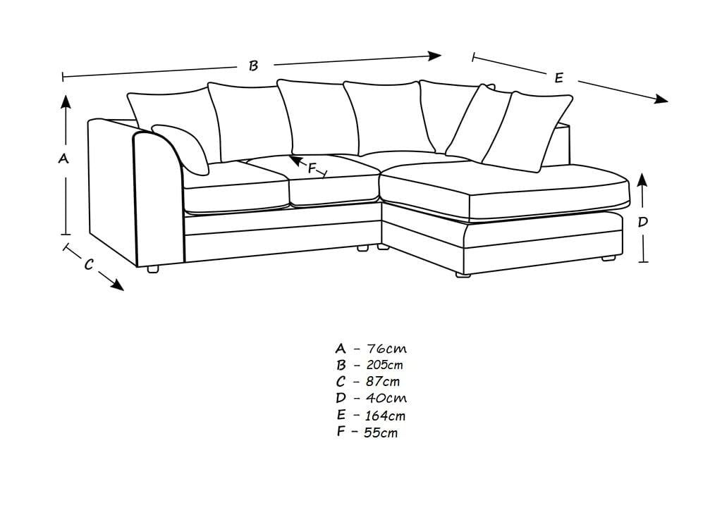 Elite Chenille Fabric Sofa Set (Dark Grey)