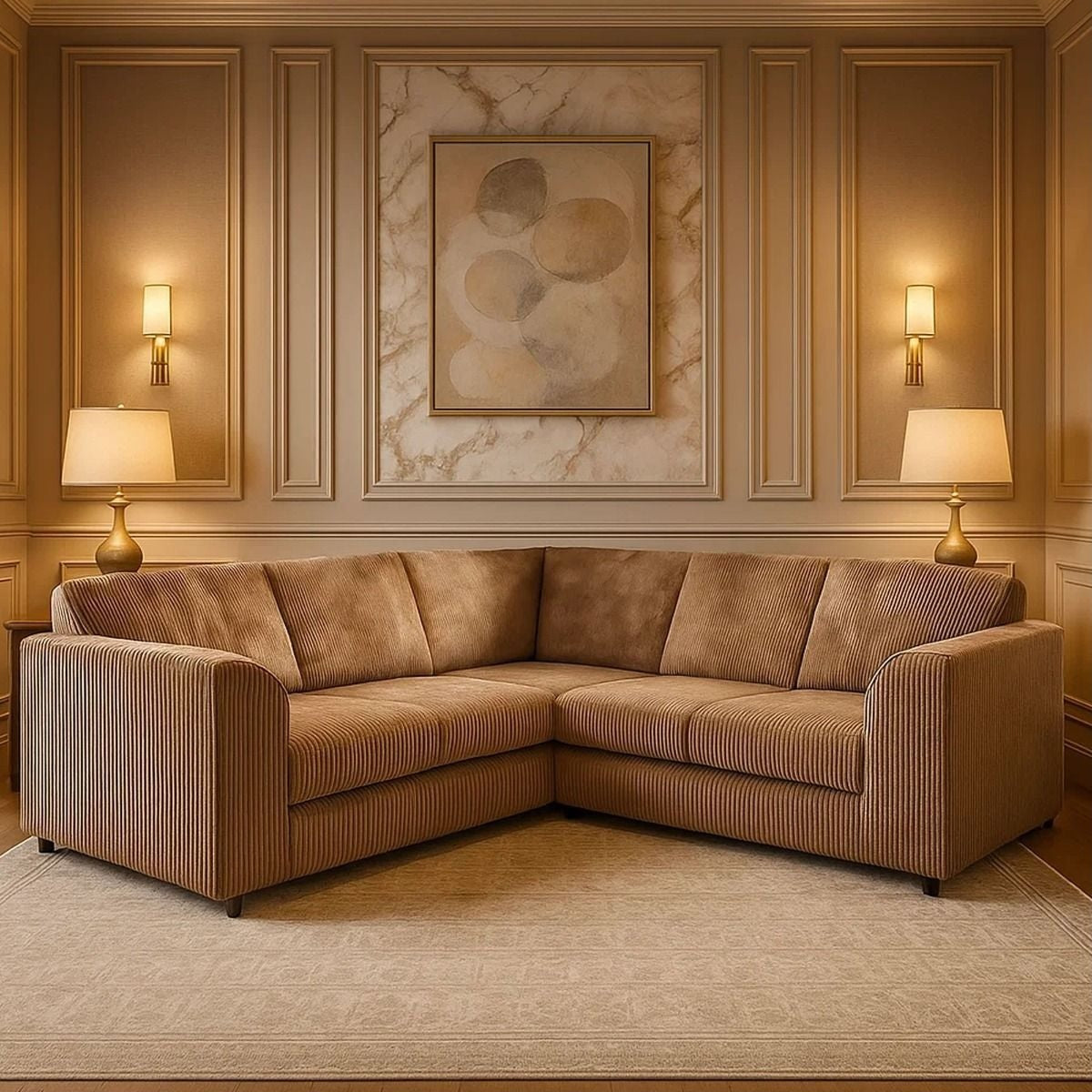 Full Back Corner Sofa for Modern Living Room