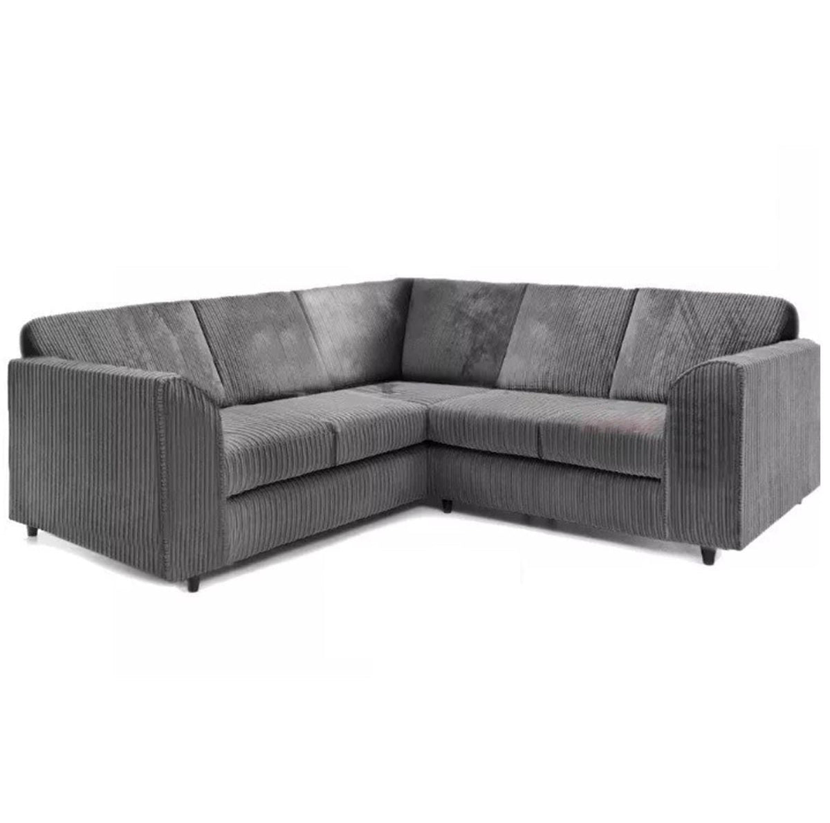Hannah Jumbo Cord Full Back 2c2 Corner Sofa Grey