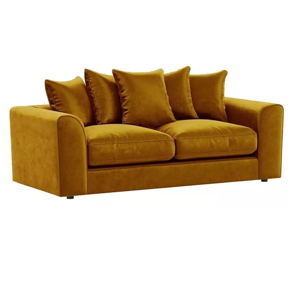 Arizona Plush Velvet 3+2 Seater Sofa Set Gold