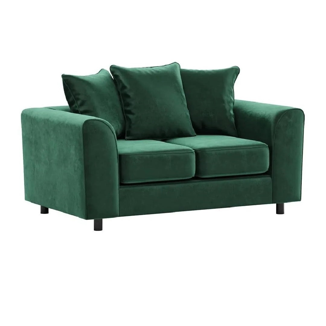 Arizona Plush Velvet 3+2 Seater Sofa Set Green