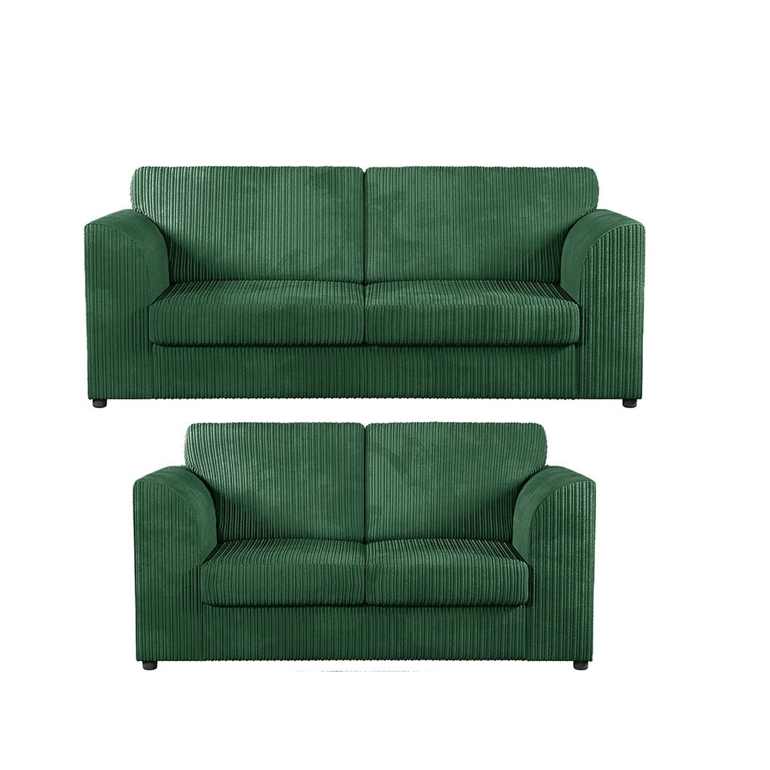 Hannah Jumbo Cord Full Back 3+2 Seater Sofa Set