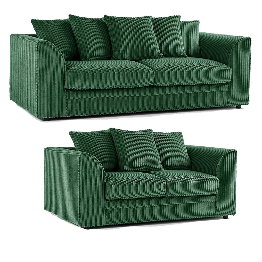 Hannah Jumbo Cord Scatter Back 3+2 Seater Sofa Set