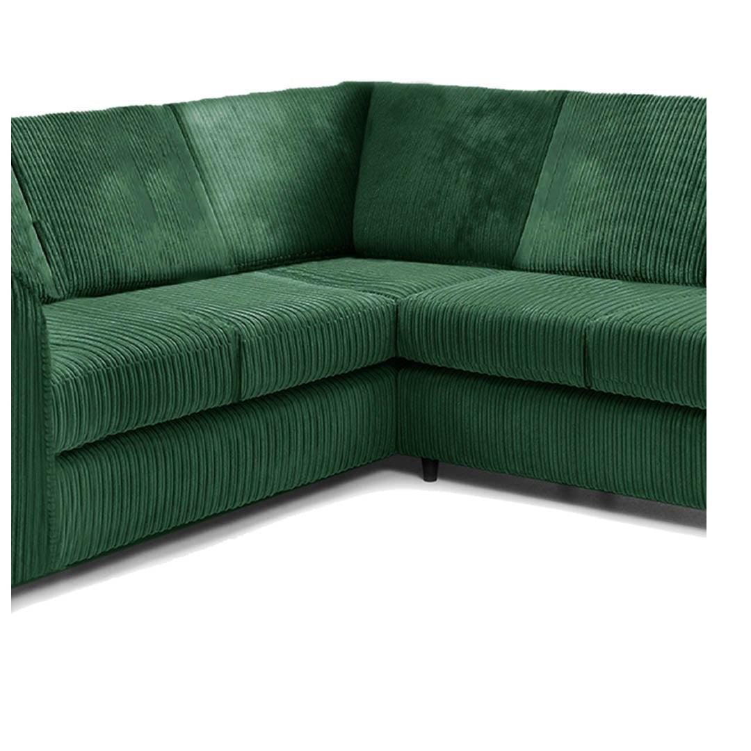 Hannah Green Corner Sofa Side Angle View